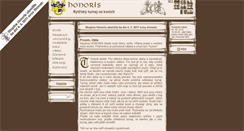 Desktop Screenshot of honoris-rytiri.cz
