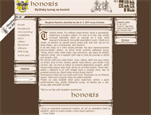 Tablet Screenshot of honoris-rytiri.cz